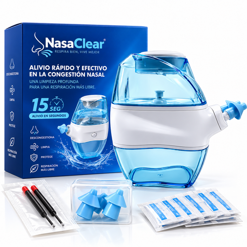 NasaClear Pro™ - Limpiador Nasal de Doble Acción